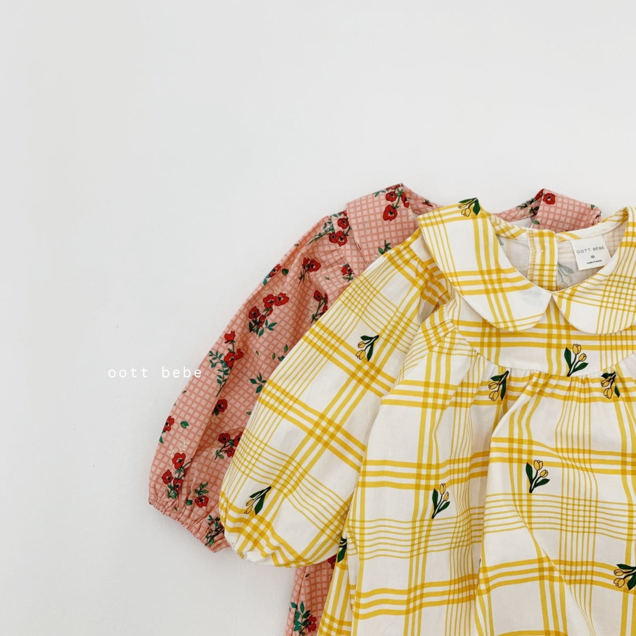 OOTT BEBE - Korean Children Fashion - #Kfashion4kids - Spring Collar One-piece - 3