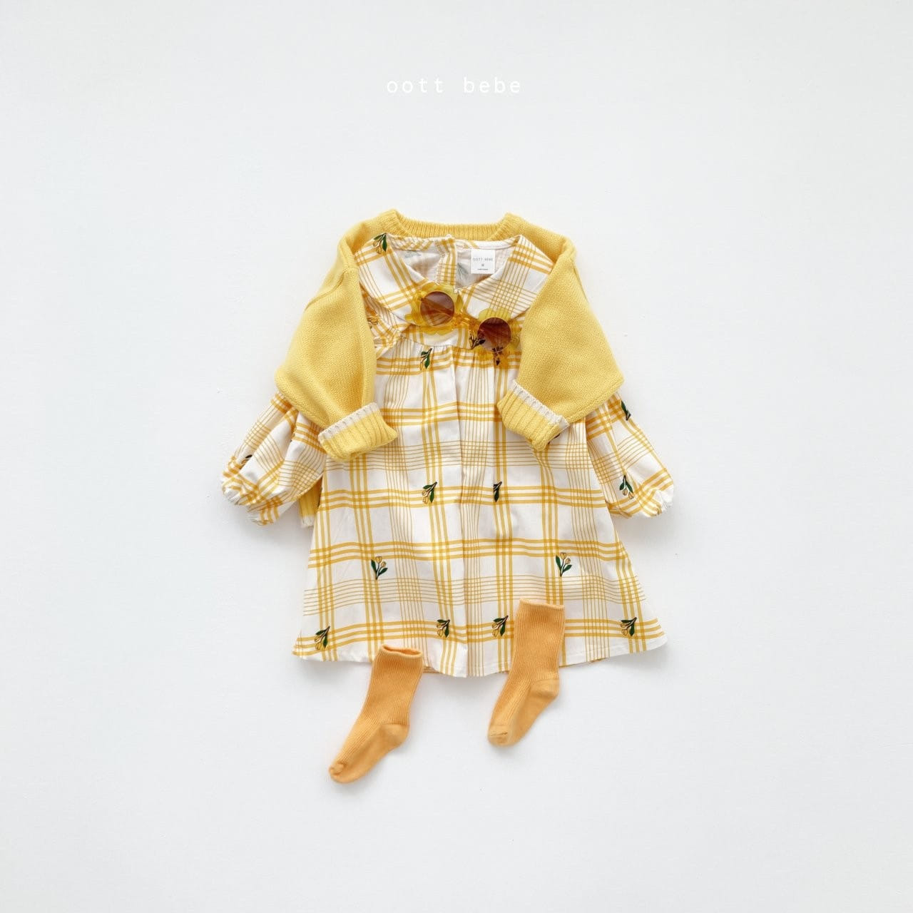 OOTT BEBE - Korean Children Fashion - #Kfashion4kids - Spring Collar One-piece - 4