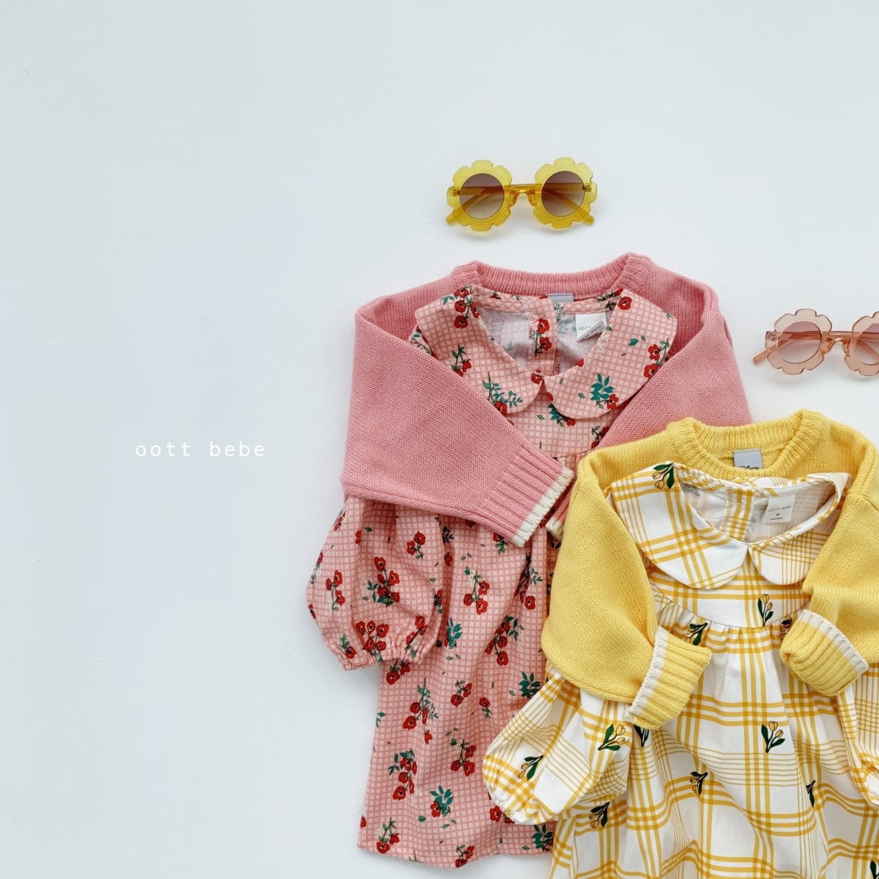 OOTT BEBE - Korean Children Fashion - #Kfashion4kids - Spring Collar One-piece - 6