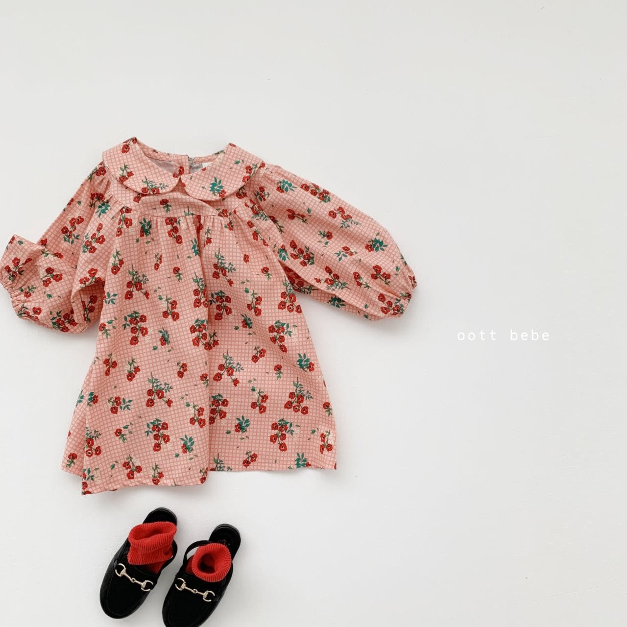OOTT BEBE - Korean Children Fashion - #Kfashion4kids - Spring Collar One-piece - 7