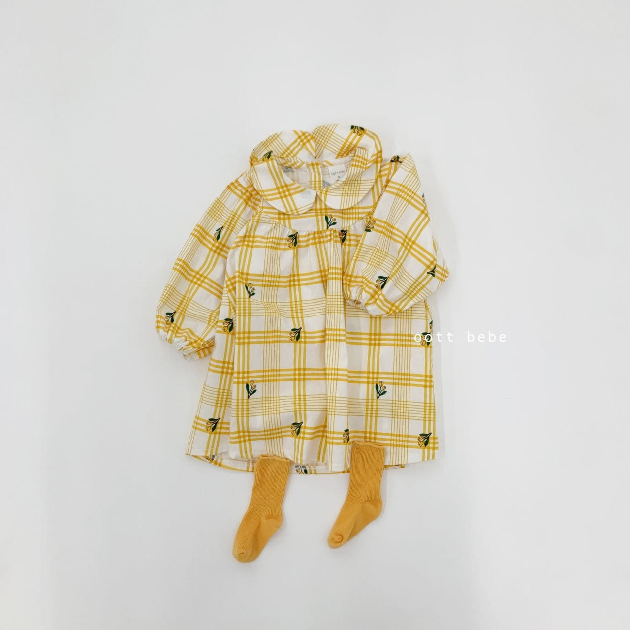 OOTT BEBE - Korean Children Fashion - #Kfashion4kids - Spring Collar One-piece - 8
