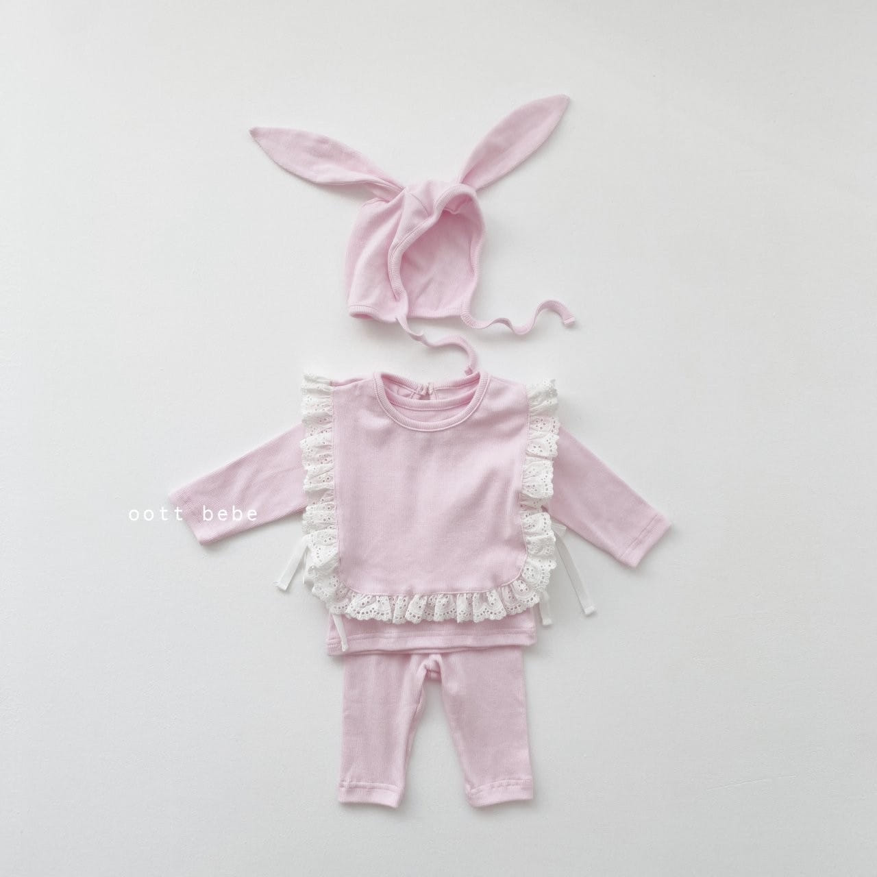 OOTT BEBE - Korean Children Fashion - #Kfashion4kids - Pang Pang Bebe Easywear Set - 3