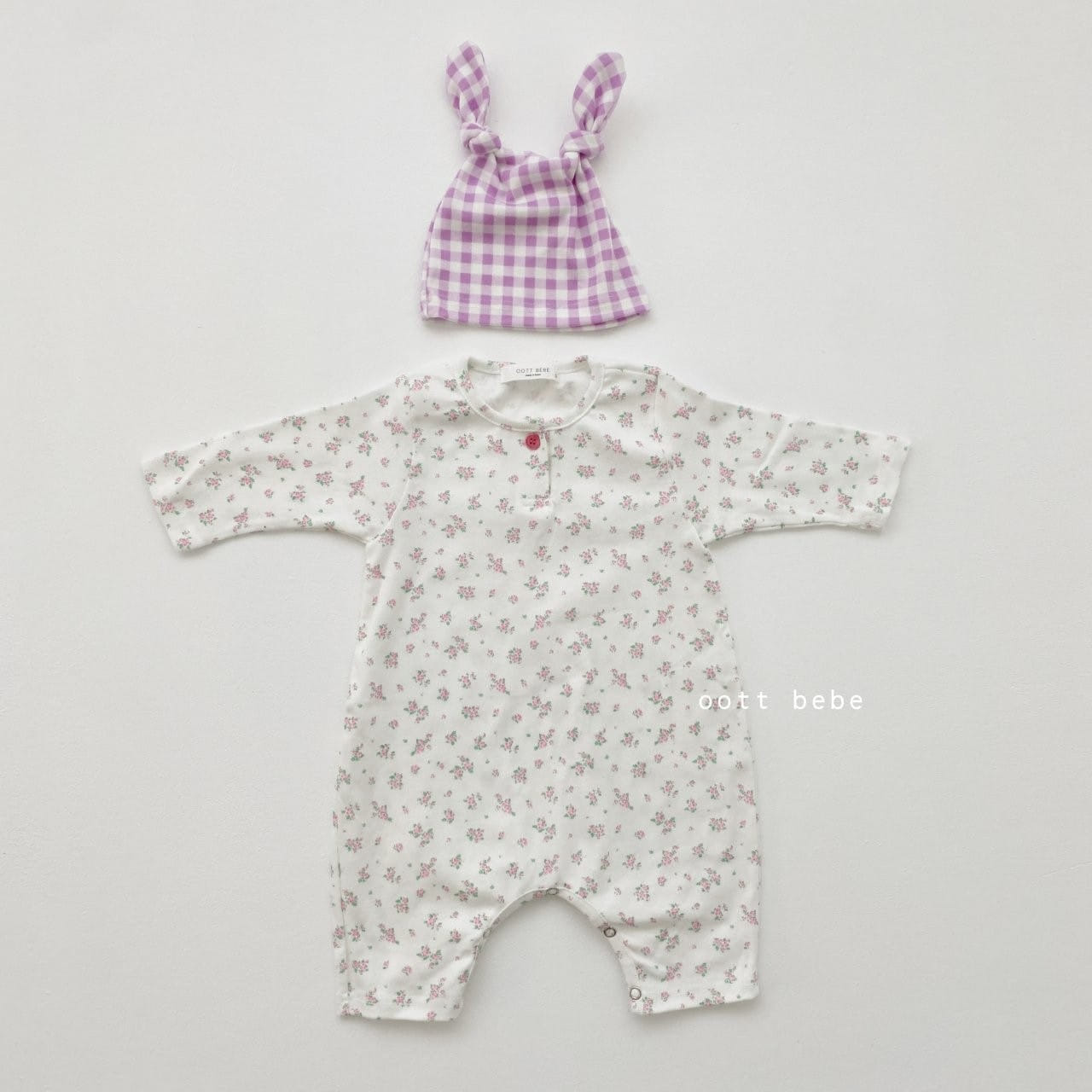 OOTT BEBE - Korean Children Fashion - #Kfashion4kids - Flower Painting Suit Set - 2