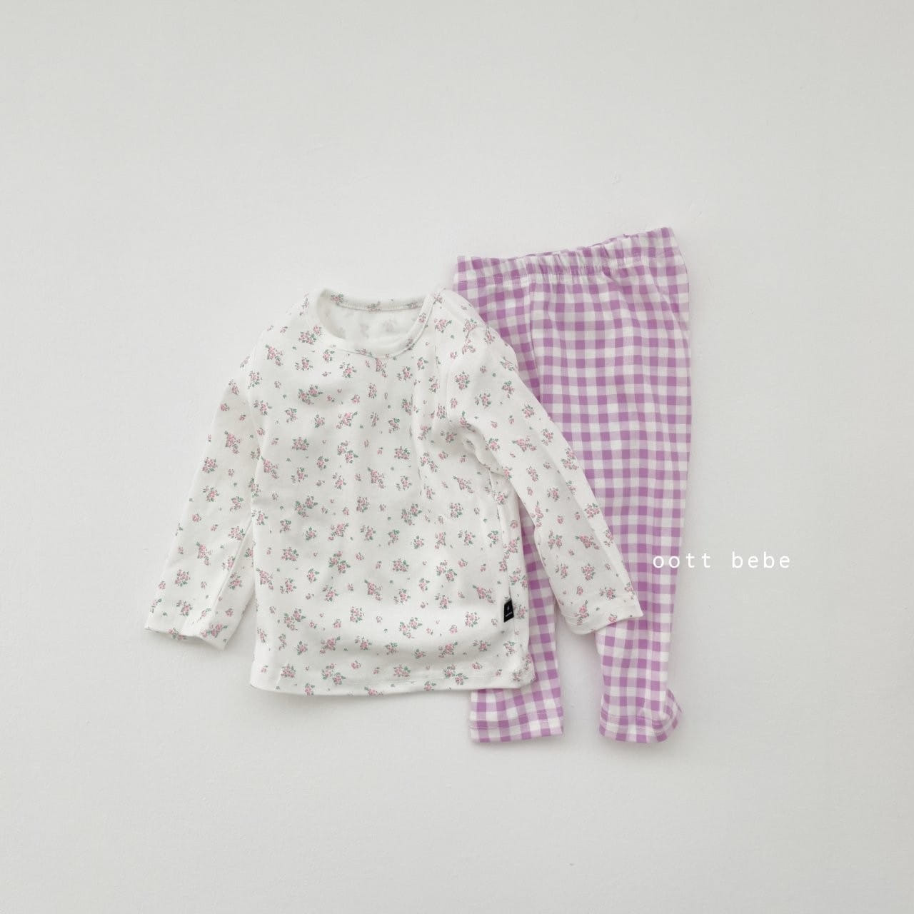 OOTT BEBE - Korean Children Fashion - #Kfashion4kids - Flower Painting Easywear Set - 7