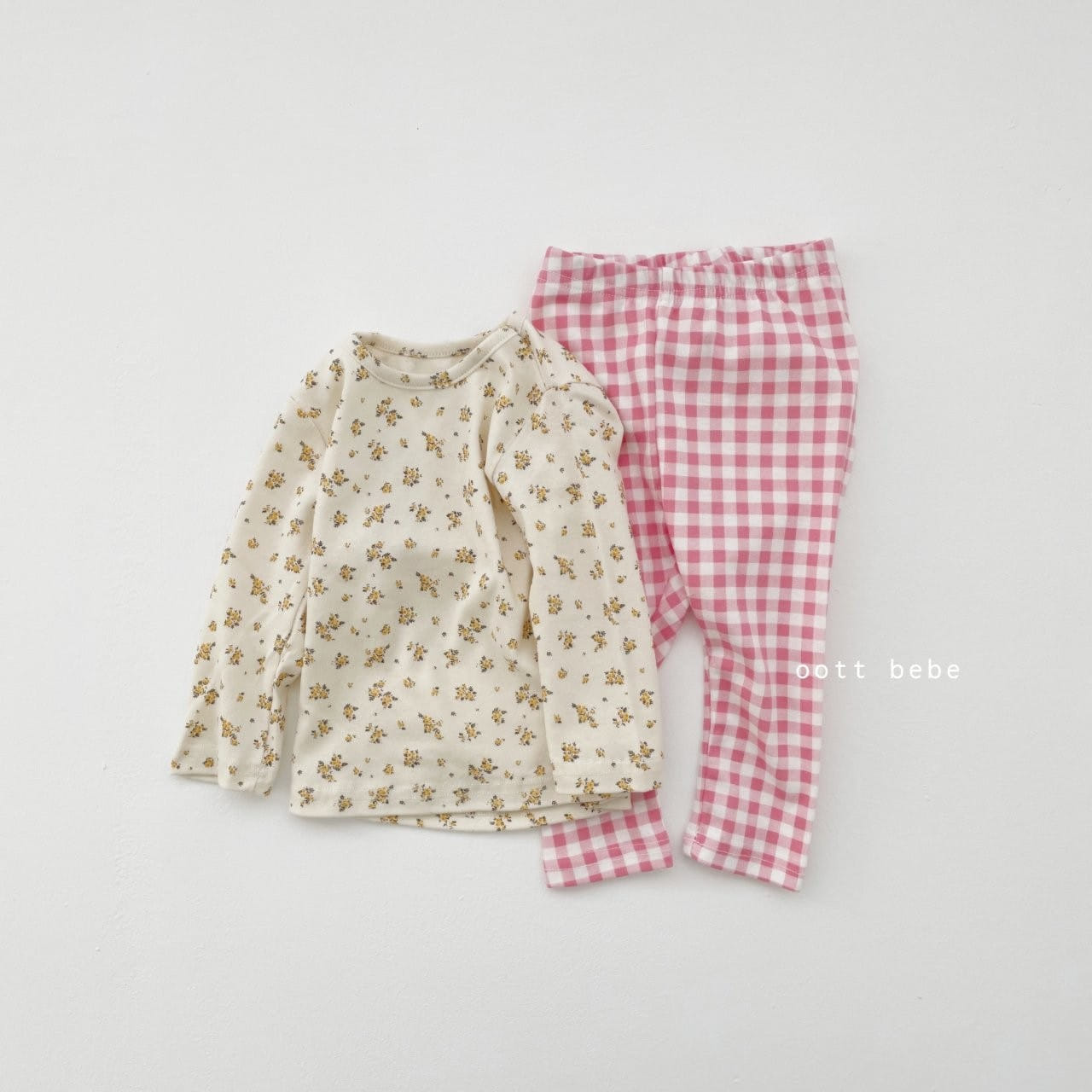 OOTT BEBE - Korean Children Fashion - #Kfashion4kids - Flower Painting Easywear Set - 8