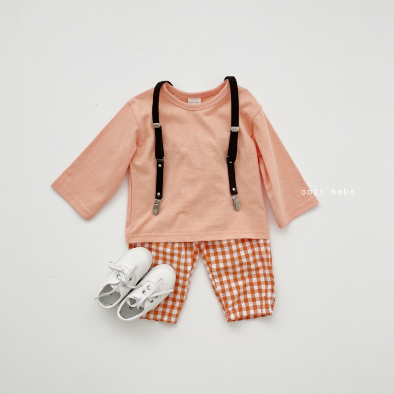 OOTT BEBE - Korean Children Fashion - #Kfashion4kids - Check Pants - 2