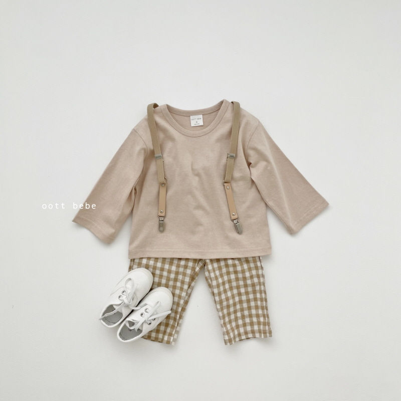 OOTT BEBE - Korean Children Fashion - #Kfashion4kids - Check Pants - 3