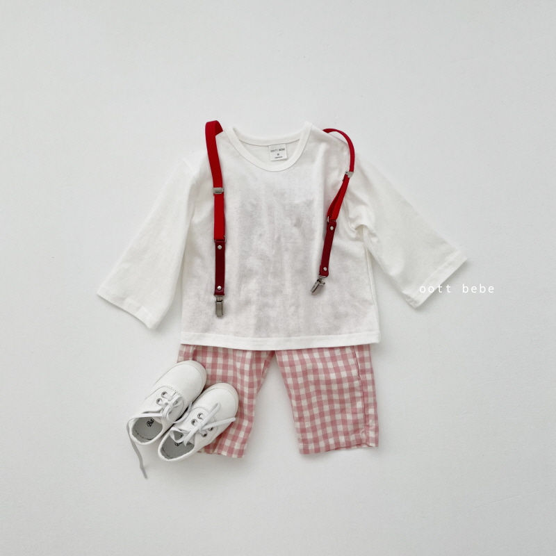 OOTT BEBE - Korean Children Fashion - #Kfashion4kids - Check Pants - 4