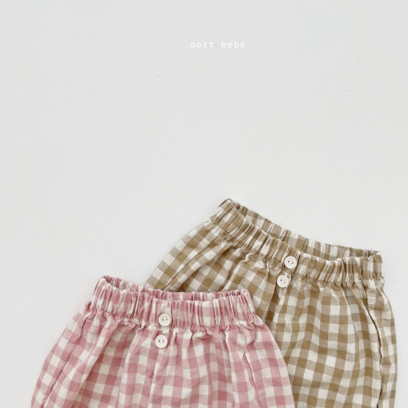 OOTT BEBE - Korean Children Fashion - #Kfashion4kids - Check Pants - 7