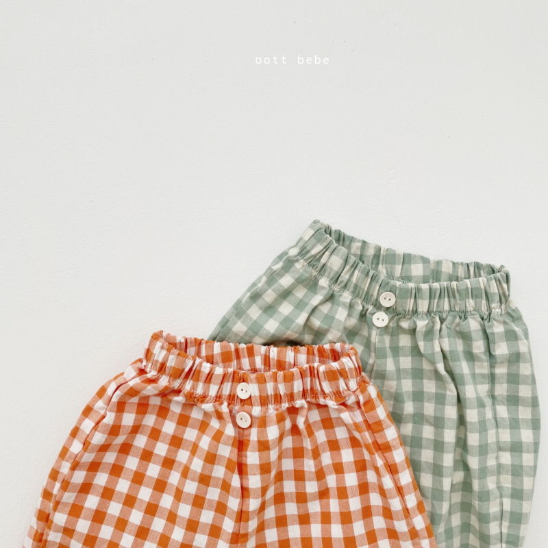 OOTT BEBE - Korean Children Fashion - #Kfashion4kids - Check Pants - 8