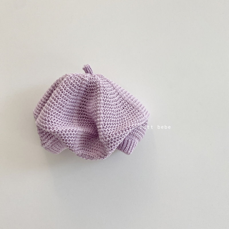 OOTT BEBE - Korean Children Fashion - #Kfashion4kids - Soft Knit Beret - 3