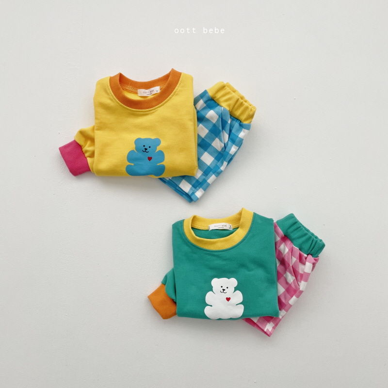OOTT BEBE - Korean Children Fashion - #Kfashion4kids - Beat Top Bottom Set - 5