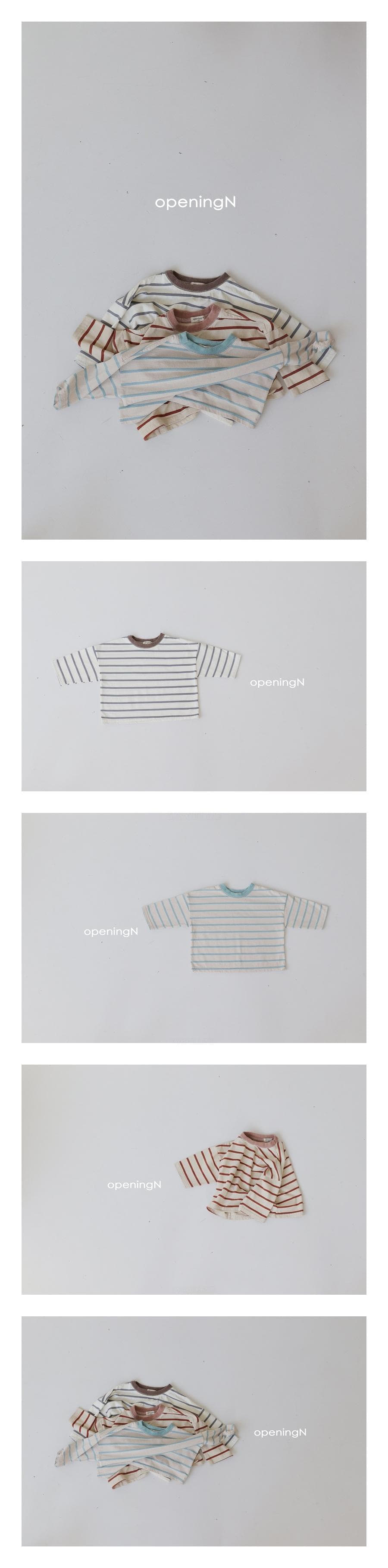 OPENING & - Korean Children Fashion - #Kfashion4kids - Wonder Stripe Tee