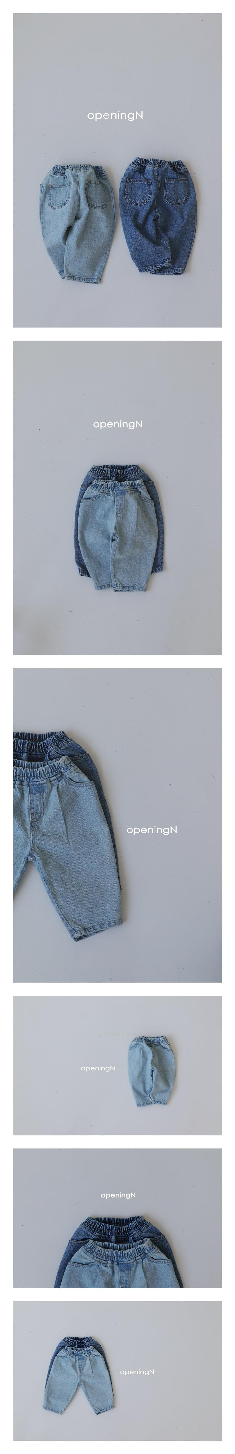 OPENING & - Korean Children Fashion - #Kfashion4kids - Illubia Denim Pants