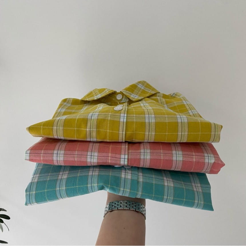 OUR - Korean Children Fashion - #Kfashion4kids - Spring Check Shirt
