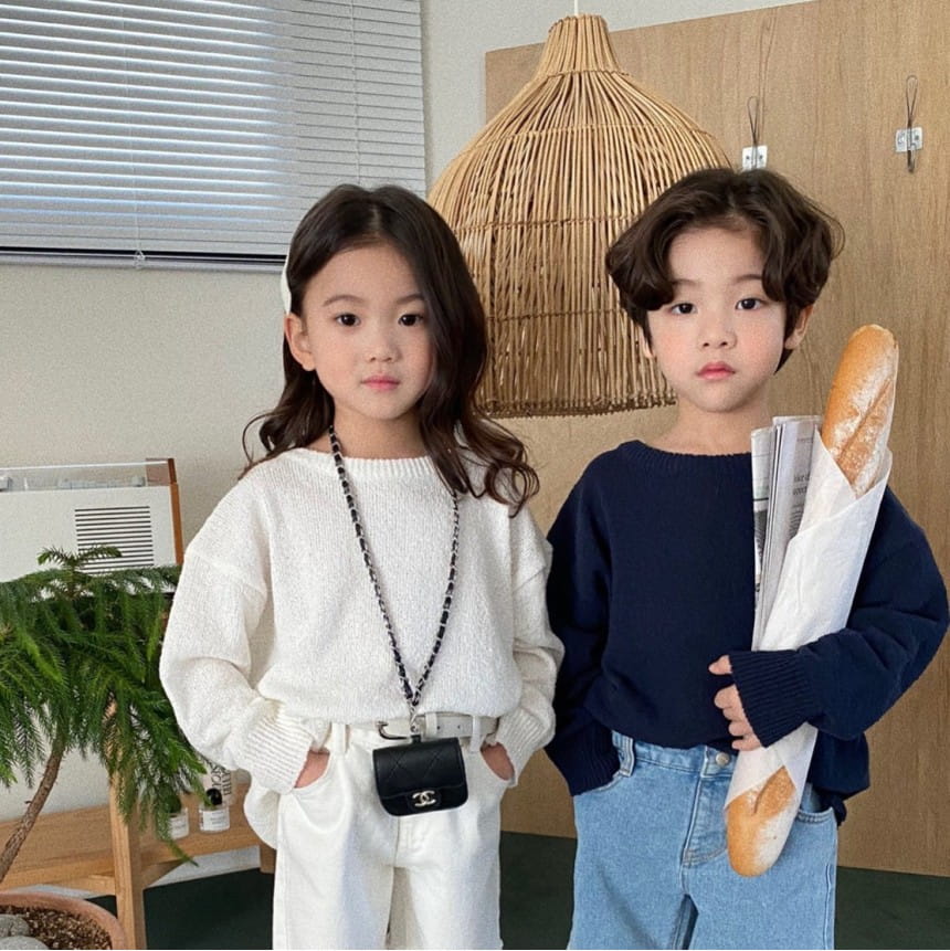 OUR - Korean Children Fashion - #Kfashion4kids - Boucle Knit Pullover