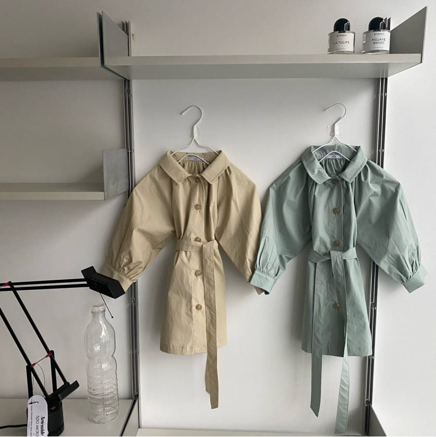 OUR - Korean Children Fashion - #Kfashion4kids - Plan Trench One-piece