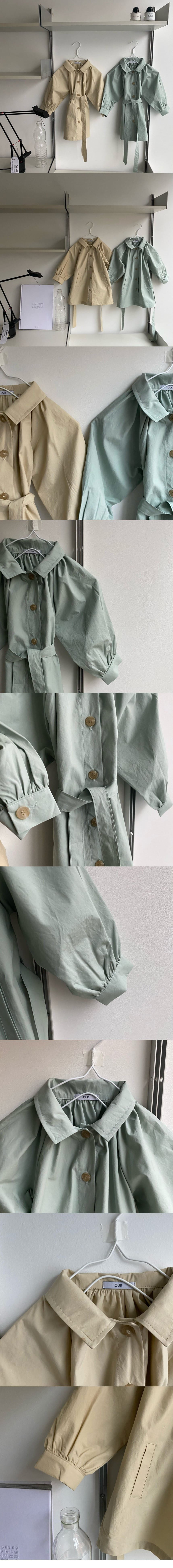 OUR - Korean Children Fashion - #Kfashion4kids - Plan Trench One-piece - 2