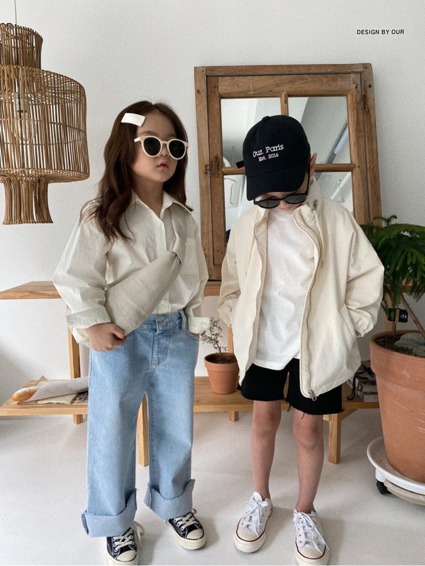 OUR - Korean Children Fashion - #Kfashion4kids - Link Wide Denim Wide Pants - 2