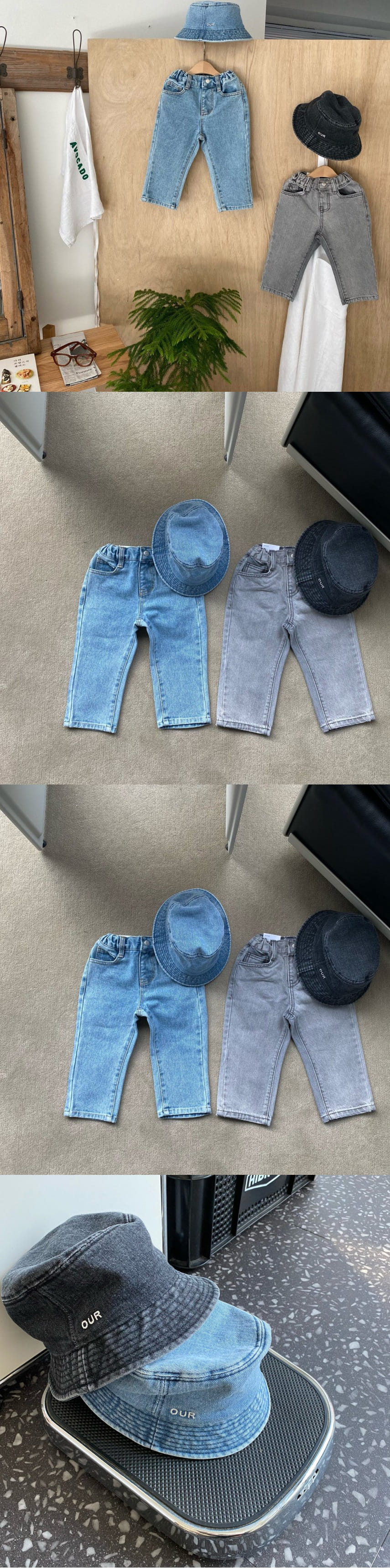 OUR - Korean Children Fashion - #Kfashion4kids - Denim Bucket Hats - 2