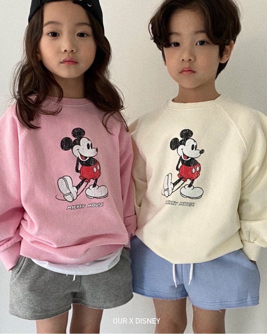 OUR - Korean Children Fashion - #Kfashion4kids - Pigment Mickey Sweatshirt