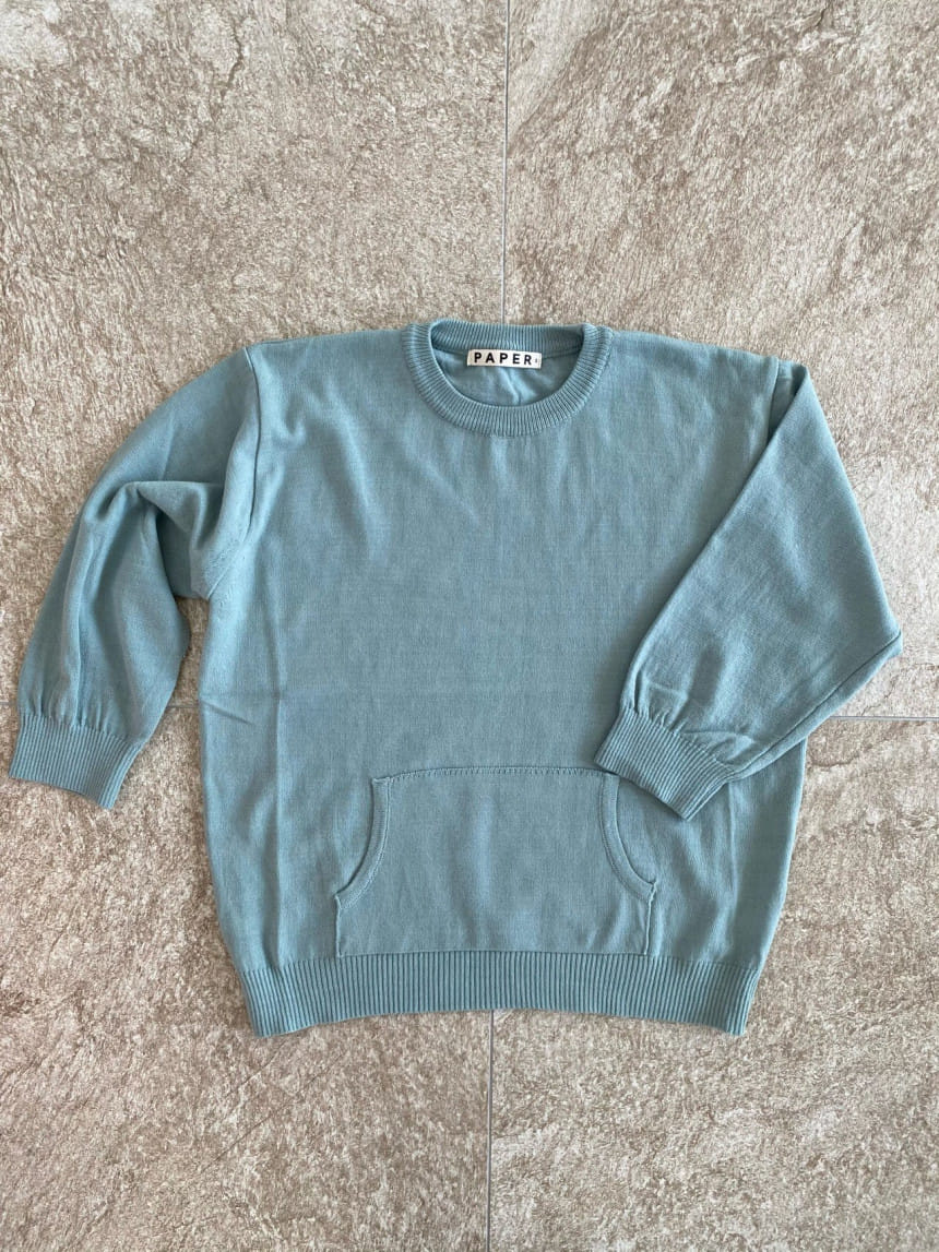 PAPER STUDIOS - Korean Children Fashion - #Kfashion4kids - Kangaroo Knit Pullover - 2
