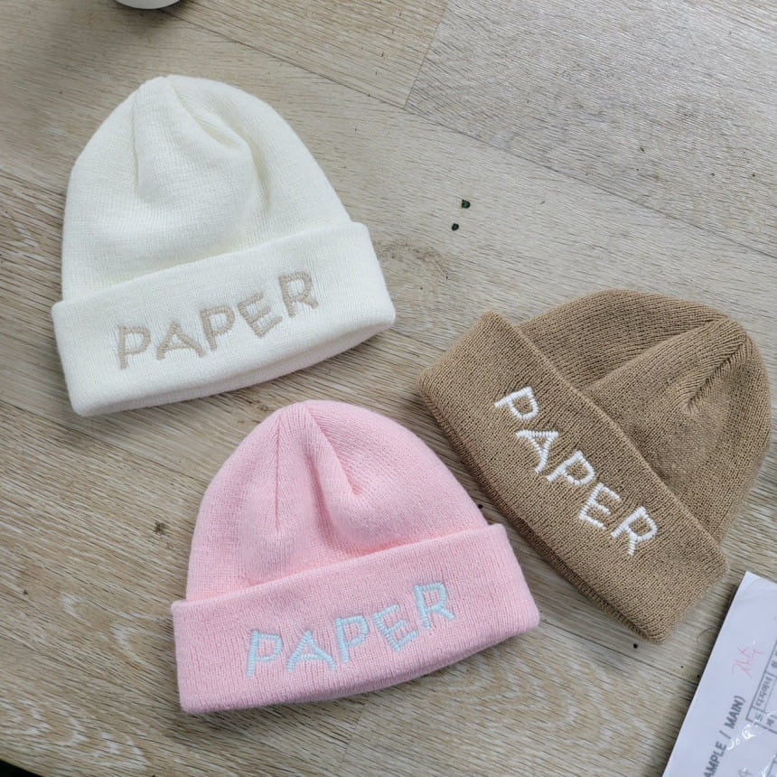 PAPER STUDIOS - Korean Children Fashion - #Kfashion4kids - Embroidery Beanie