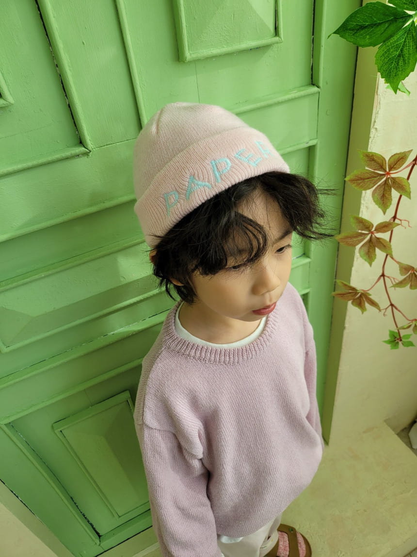 PAPER STUDIOS - Korean Children Fashion - #Kfashion4kids - Embroidery Beanie - 3