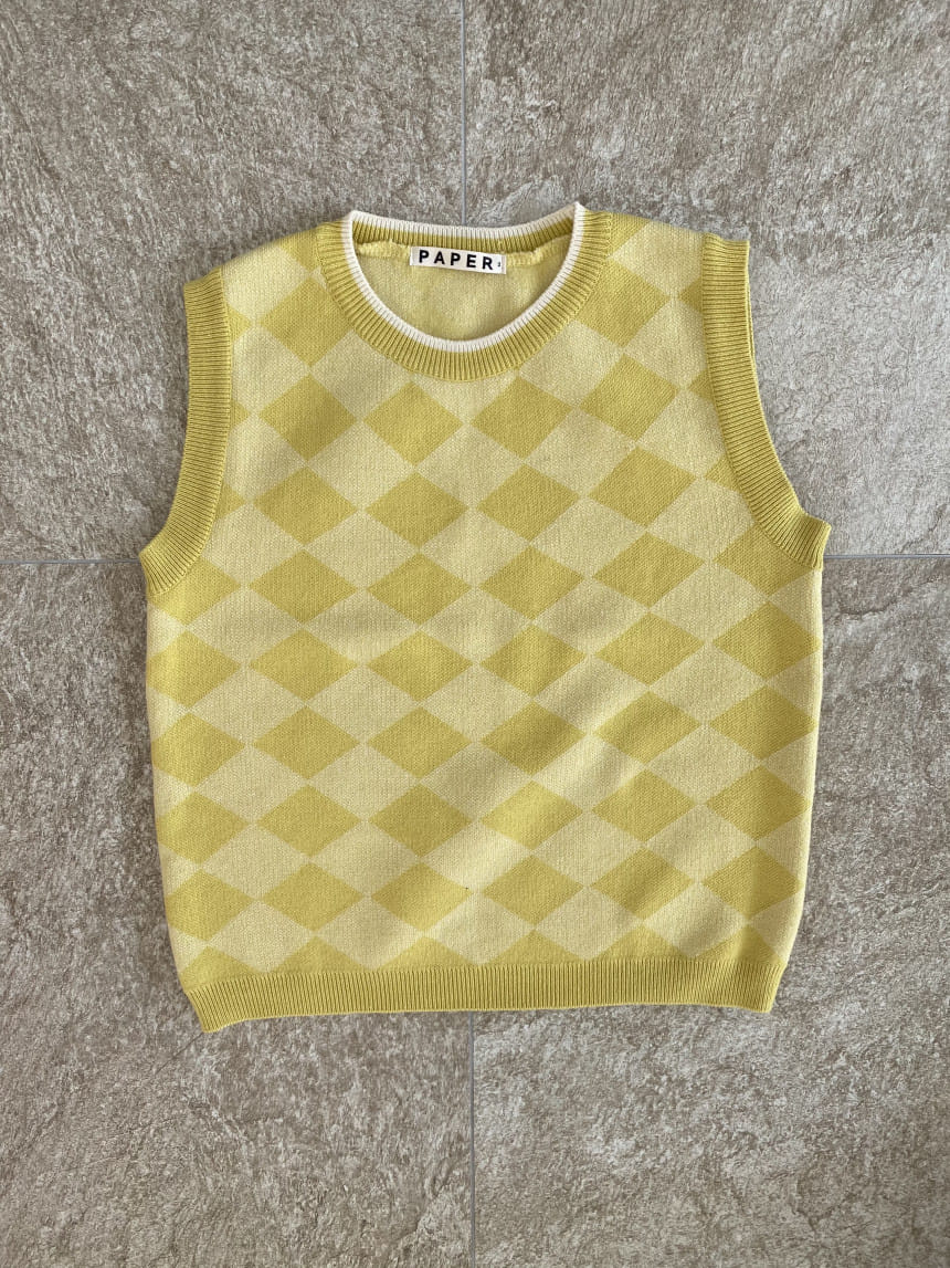 PAPER STUDIOS - Korean Children Fashion - #Kfashion4kids - Argyle Vest