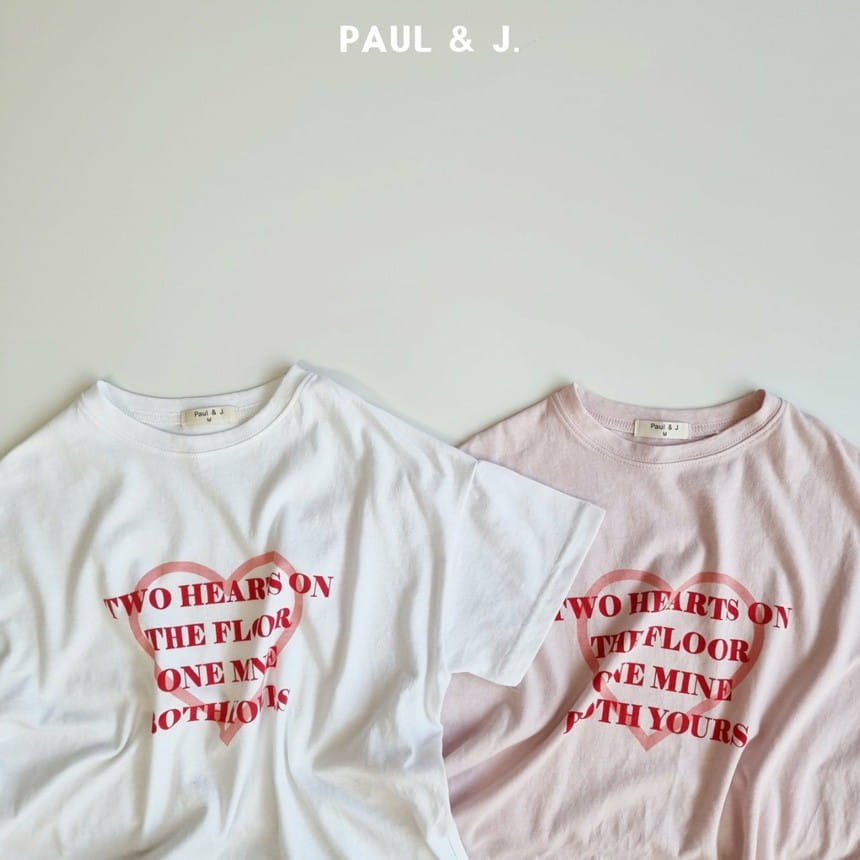 PAUL & J - Korean Children Fashion - #Kfashion4kids - Heart Tee