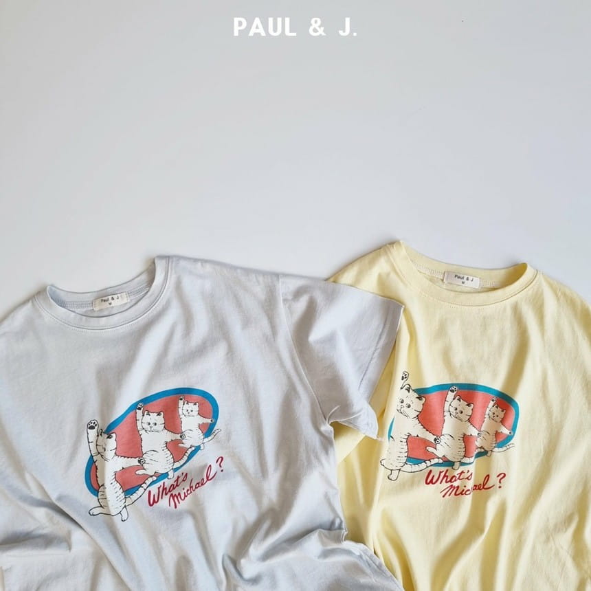 PAUL & J - Korean Children Fashion - #Kfashion4kids - Cat Dance Boxy Tee