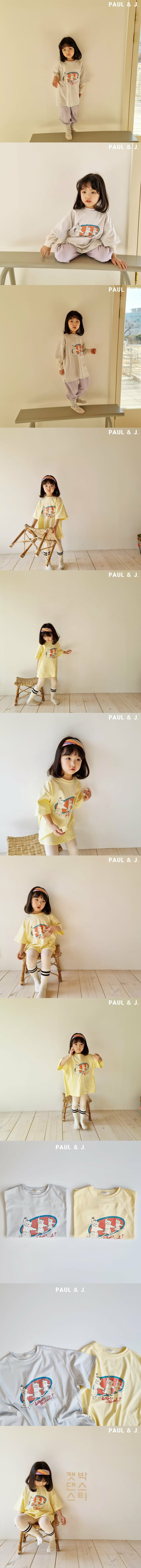 PAUL & J - Korean Children Fashion - #Kfashion4kids - Cat Dance Boxy Tee - 2