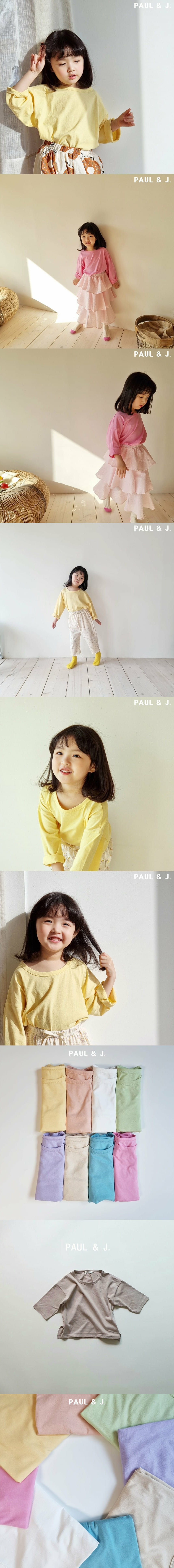PAUL & J - Korean Children Fashion - #Kfashion4kids - Soft Long Tee - 2