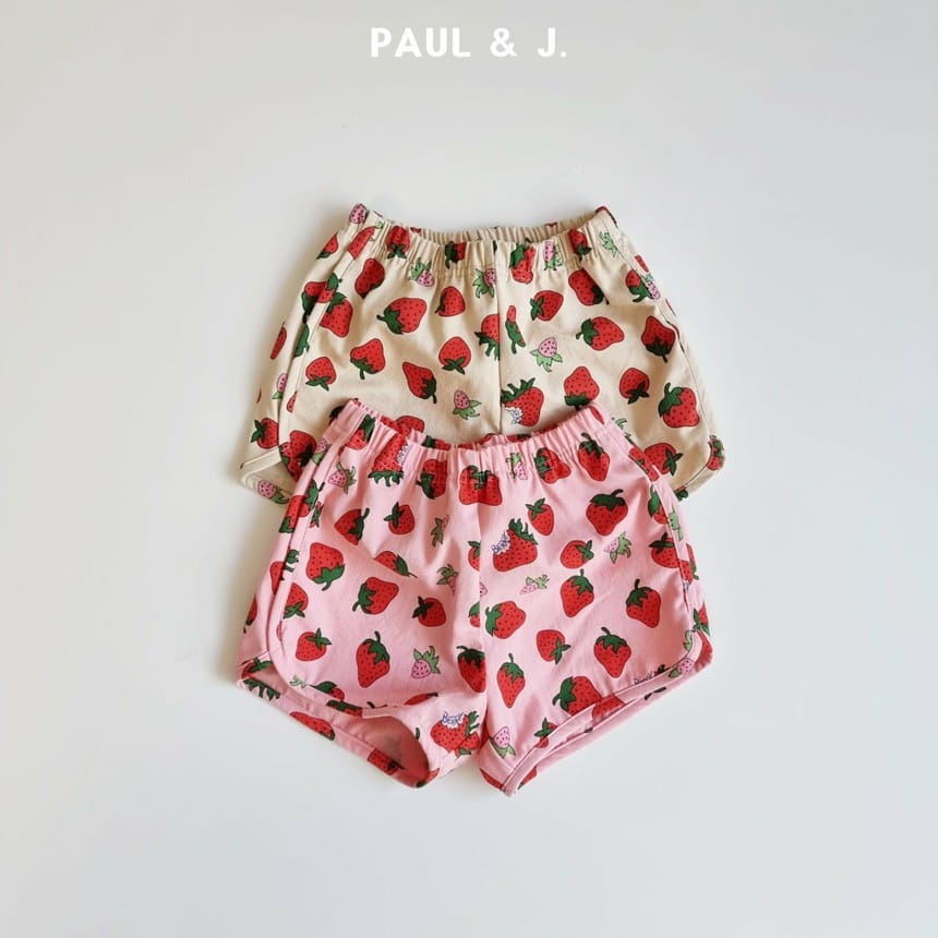 PAUL & J - Korean Children Fashion - #Kfashion4kids - Strawberry Pants