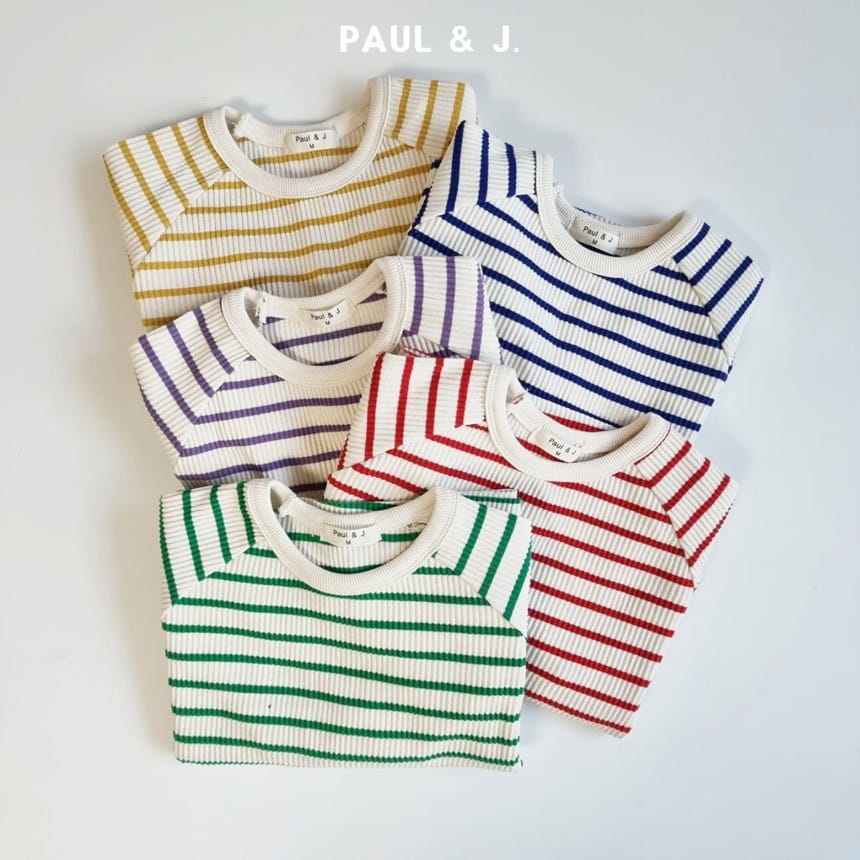 PAUL & J - Korean Children Fashion - #Kfashion4kids - Going Stripe Tee