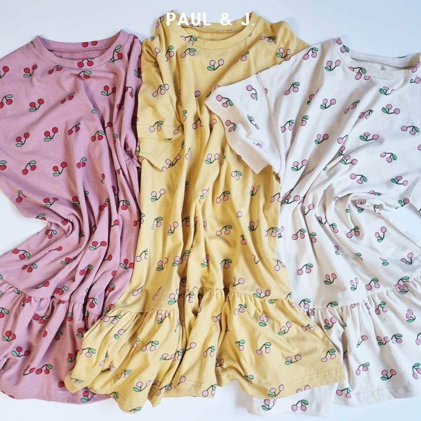 PAUL & J - Korean Children Fashion - #Kfashion4kids - Cherry One-piece
