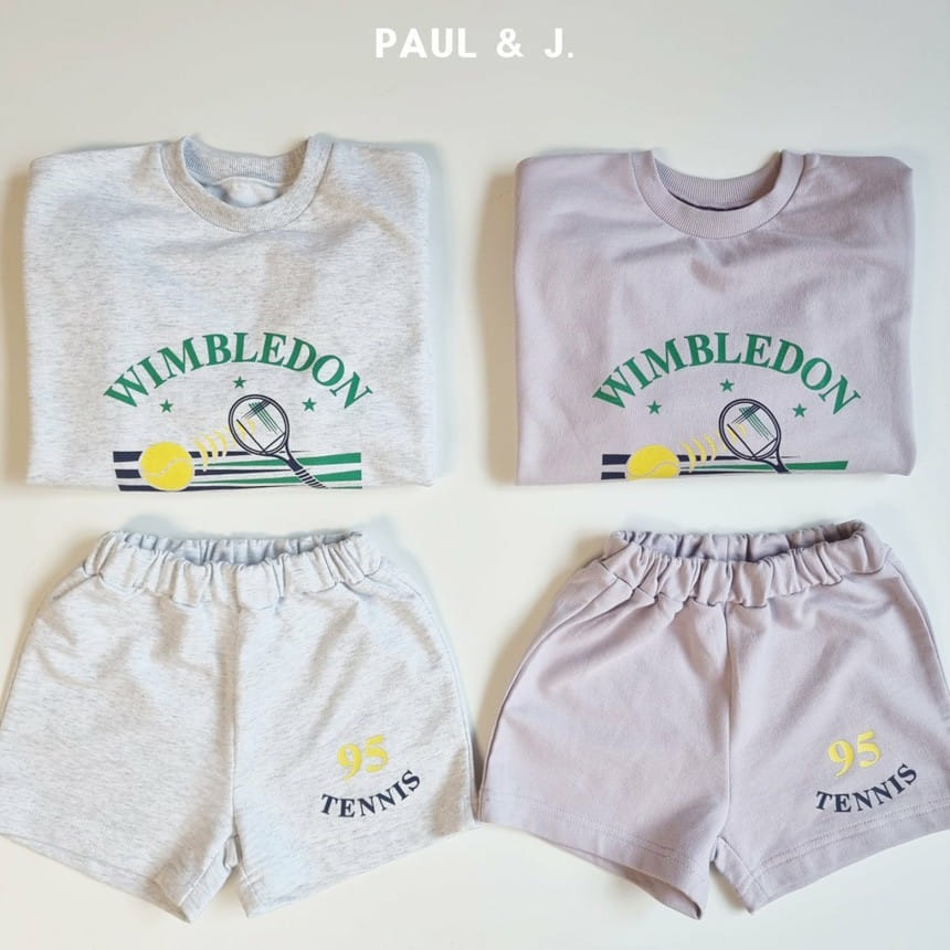 PAUL & J - Korean Children Fashion - #Kfashion4kids - Wimbledon Top Bottom Set