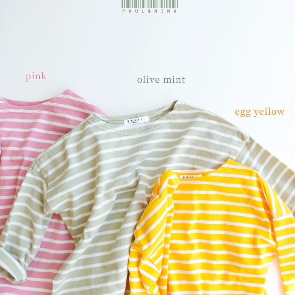 PAUL & NINA - Korean Children Fashion - #Kfashion4kids - Pretty Stripes Tee