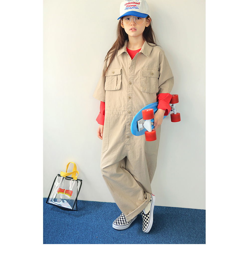PEACH-CREAM - Korean Children Fashion - #Kfashion4kids - Robin Jumpsuit