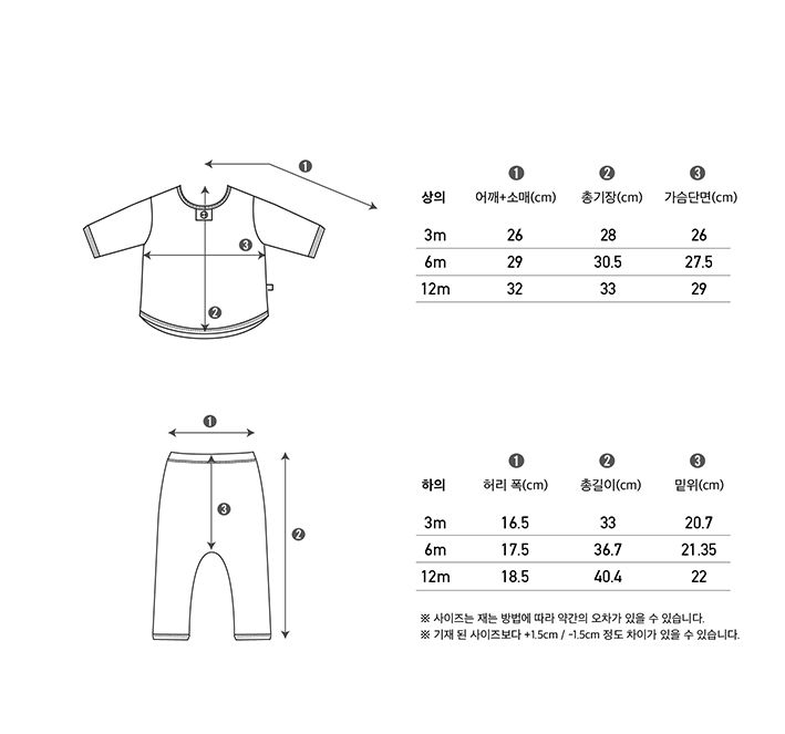 PEEKABOO - Korean Children Fashion - #Kfashion4kids - Baby Oatmeal Top Bottom Set - 2