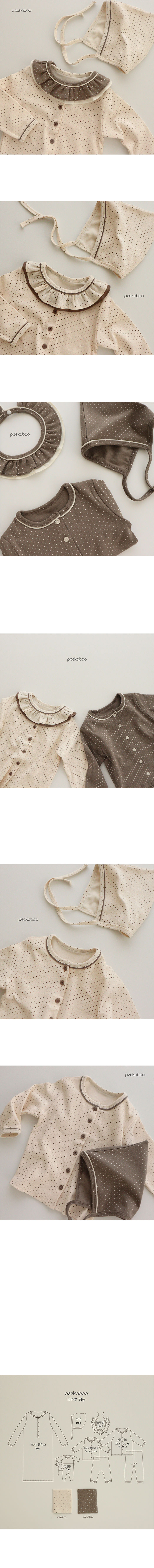PEEKABOO - Korean Children Fashion - #Kfashion4kids - Bebe Dot Easywear  - 2