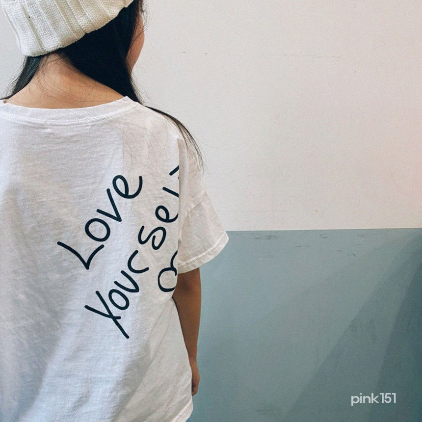 PINK151 - Korean Children Fashion - #Kfashion4kids - Love Tee