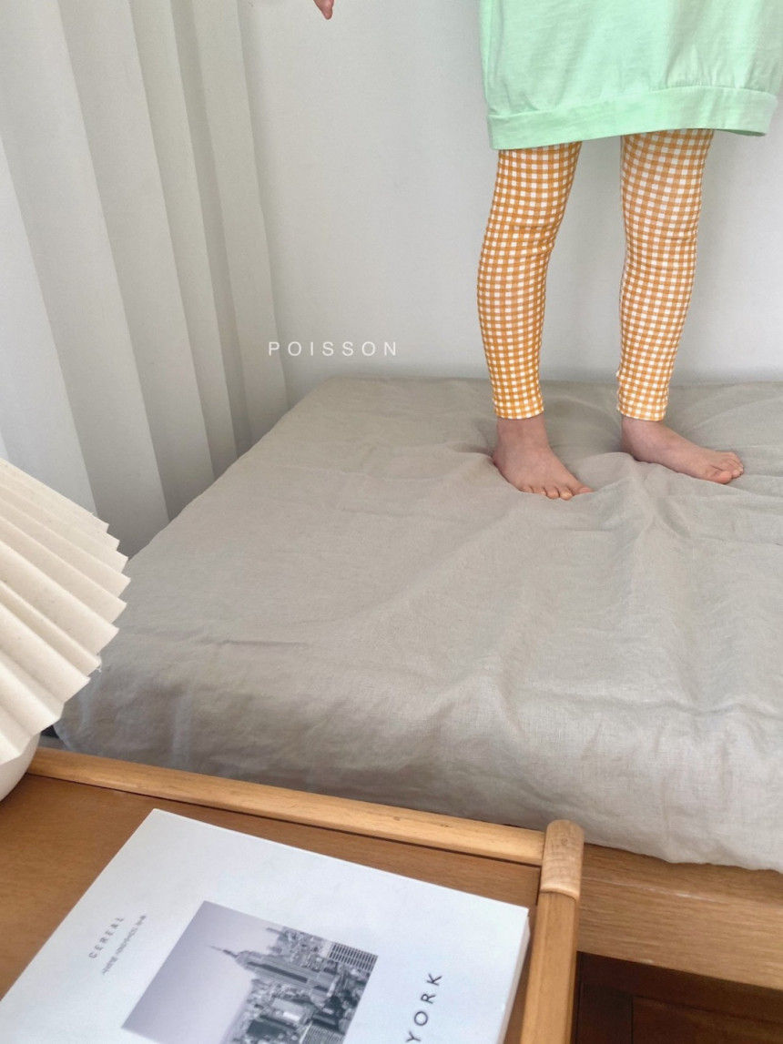 POISSON - Korean Children Fashion - #Kfashion4kids - Check Leggings - 10