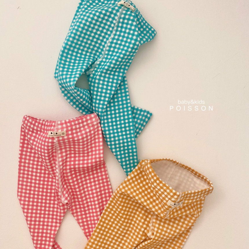 POISSON - Korean Children Fashion - #Kfashion4kids - Check Leggings - 12