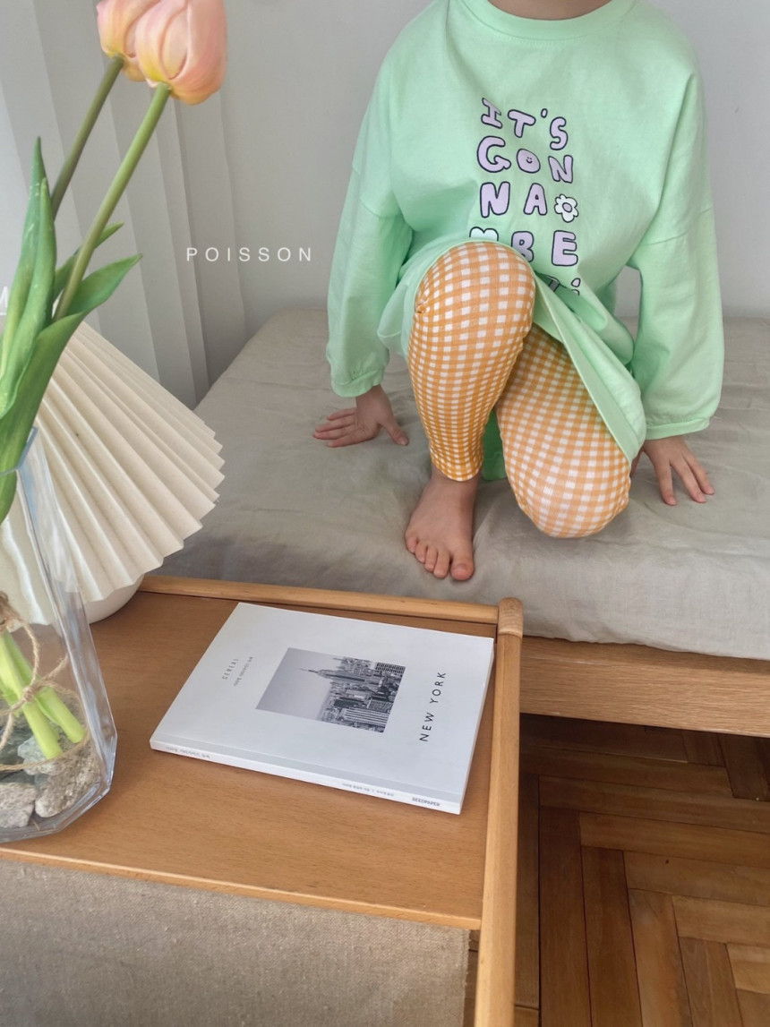 POISSON - Korean Children Fashion - #Kfashion4kids - Check Leggings - 9