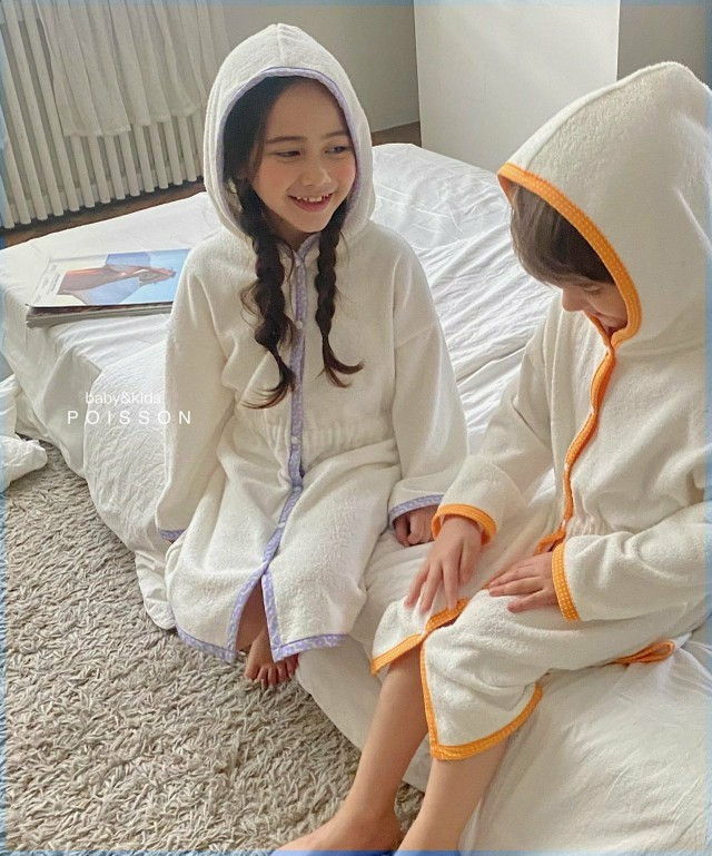 POISSON - Korean Children Fashion - #Kfashion4kids - Grip Bath Gown - 2