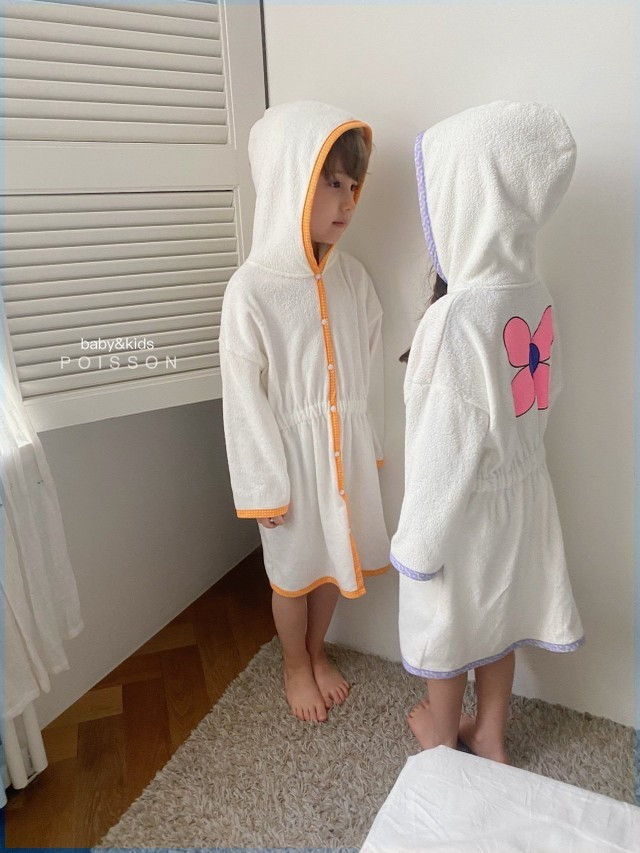 POISSON - Korean Children Fashion - #Kfashion4kids - Grip Bath Gown - 4