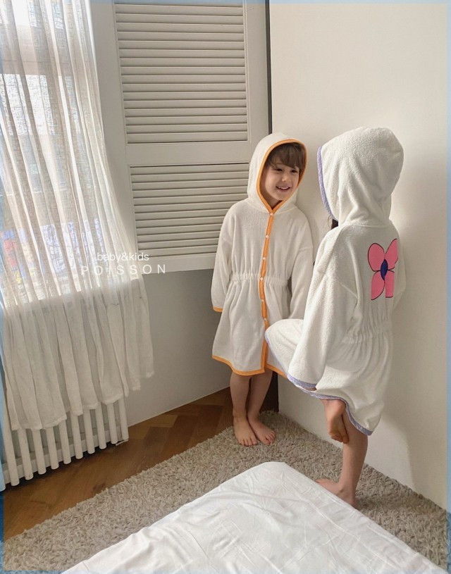 POISSON - Korean Children Fashion - #Kfashion4kids - Grip Bath Gown - 6