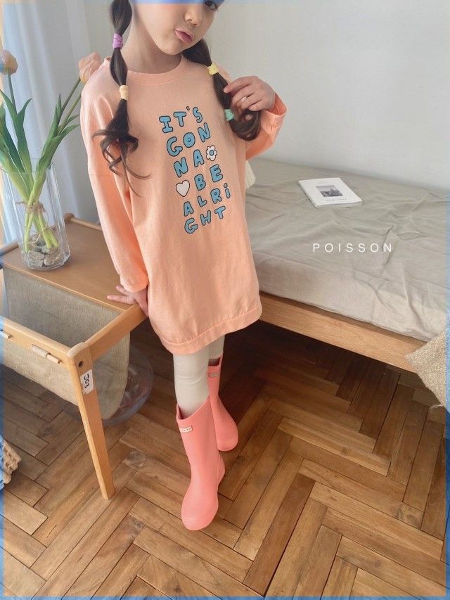 POISSON - Korean Children Fashion - #Kfashion4kids - Cirlcle Long Tee - 10