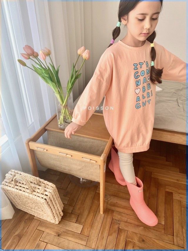 POISSON - Korean Children Fashion - #Kfashion4kids - Cirlcle Long Tee - 6